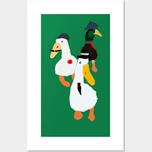 Three Fashionable Ducks Posters and Art